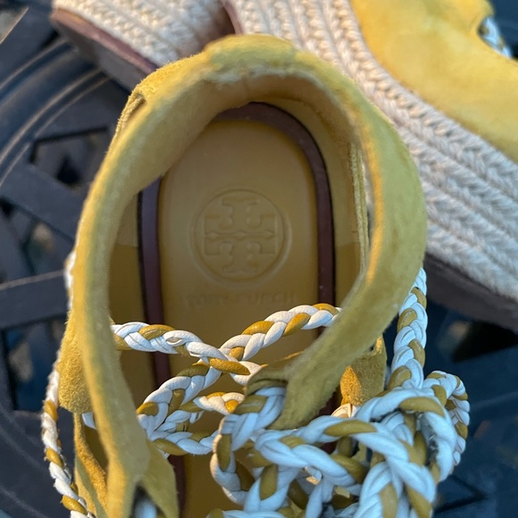 Tory Burch Positano Lace-Up Platform Espadrille, Sz 7 - Picture 7 of 9